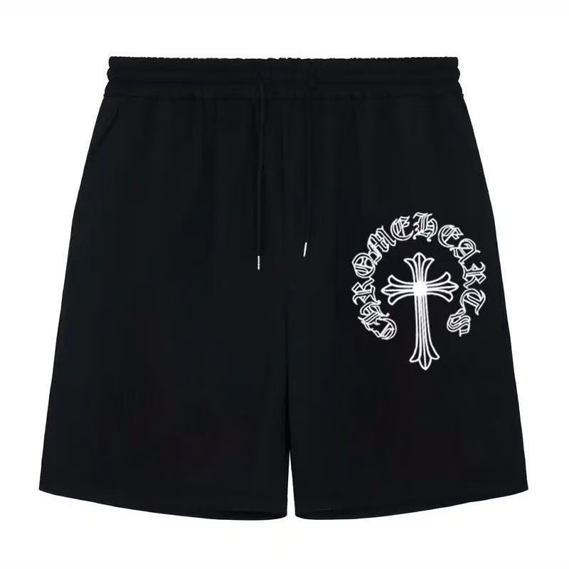 CHROME HEARTS PAINT DRIP SHORTS BLACK - netstar®