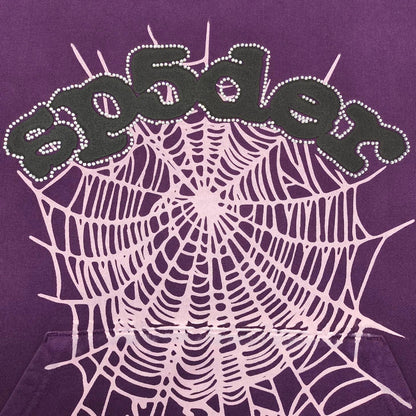 SP5DER WEB HOODIE PURPLE - netstar®