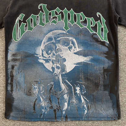 GODSPEED AMIGOS T-SHIRT WASHED BLACK - netstar®