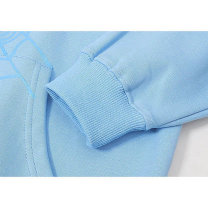 SP5DER WEB HOODIE SKY BLUE - netstar®