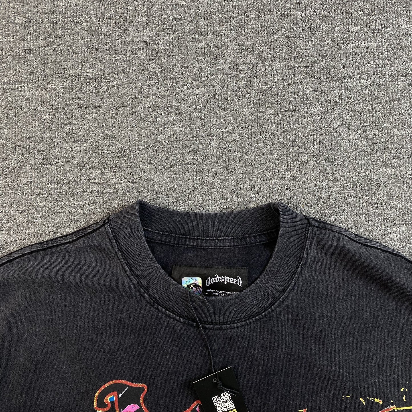 GODSPEED ROCK DREAMS T-SHIRT WASHED BLACK - netstar®