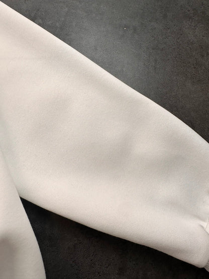 CHROME HEARTS BLACK CROSS PATCH HOODIE WHITE - netstar®