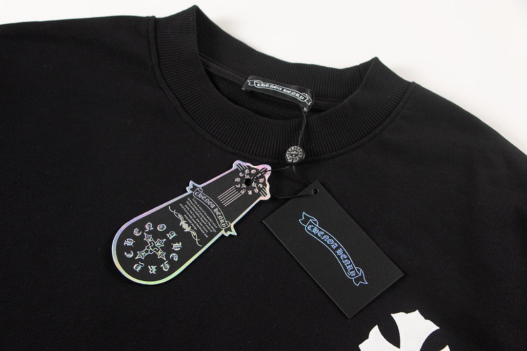 CHROME HEARTS COLORED CROSS HORSE SHOE LOGO SWEATSHIRT BLACK - netstar®