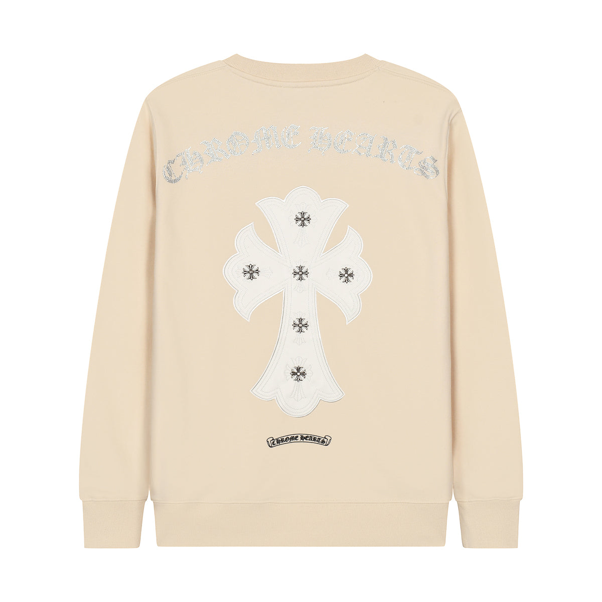 CHROME HEARTS WHITE CROSS PATCH SWEATSHIRT BEIGE - netstar®