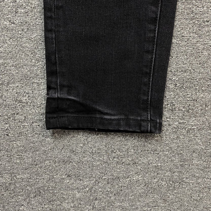 AMIRI CORE APPLIQUE BLACK LEATHER JEANS - netstar®