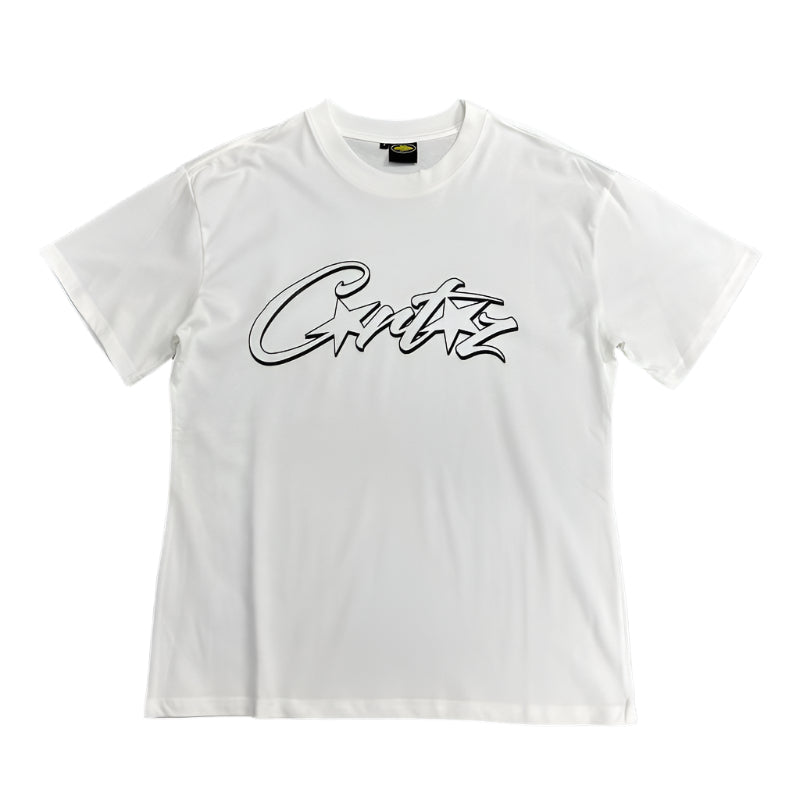 CORTEIZ ALLSTARZ TEE WHITE HOLLOW BLACK - netstar®