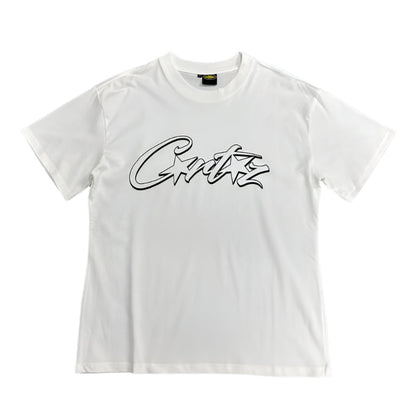 CORTEIZ ALLSTARZ TEE WHITE HOLLOW BLACK - netstar®