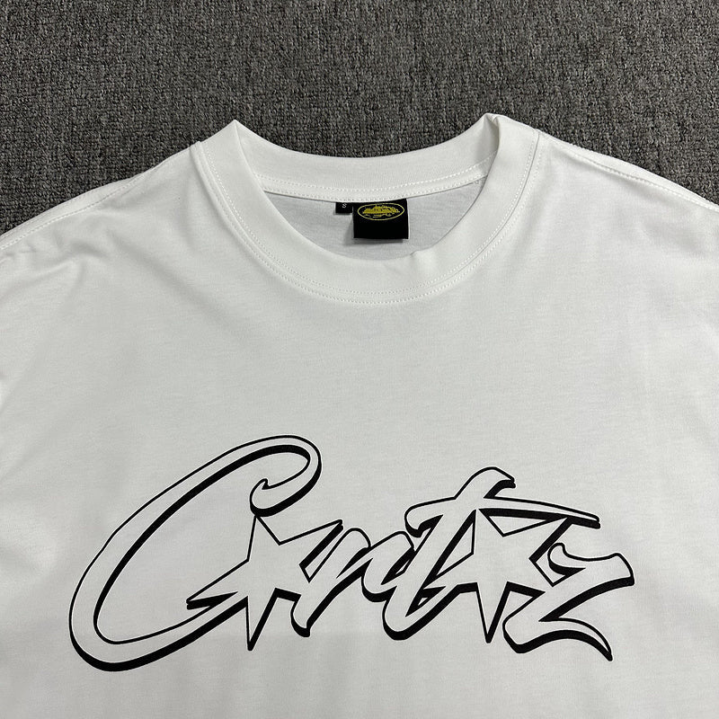 CORTEIZ ALLSTARZ TEE WHITE HOLLOW BLACK - netstar®