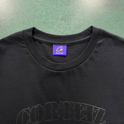 CORTEIZ OG ALCATRAZ TEE TRIPLE BLACK - netstar®