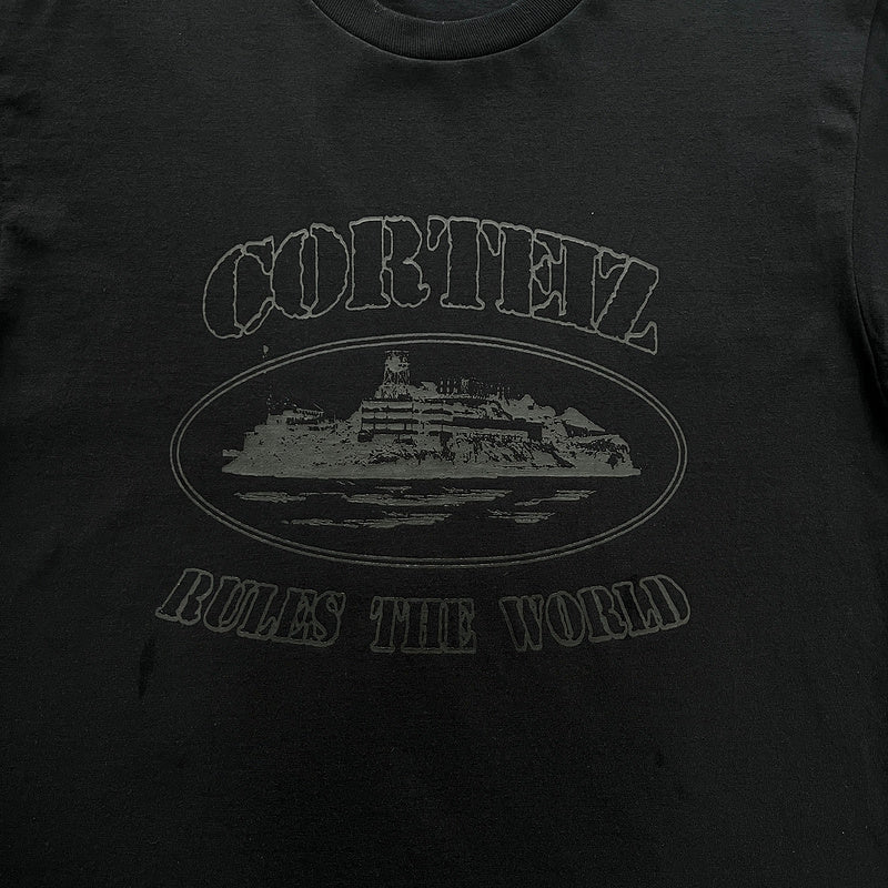 CORTEIZ OG ALCATRAZ TEE TRIPLE BLACK - netstar®
