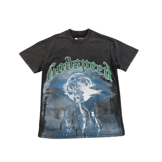 GODSPEED AMIGOS T-SHIRT WASHED BLACK - netstar®