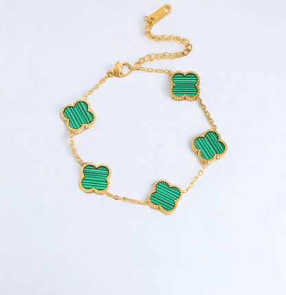 Vxnity - Gold-Plated Clover Bracelet - netstar®