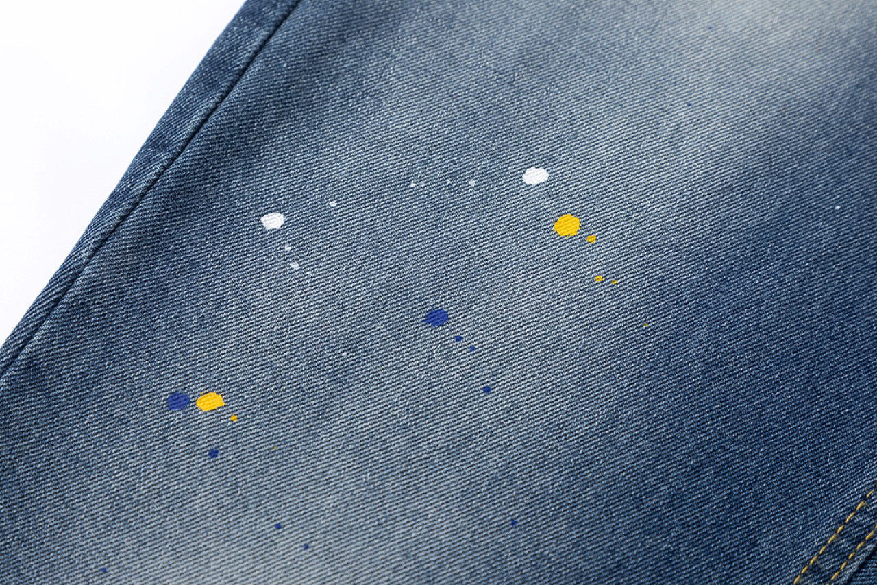 CHROME HEARTS GREEN CROSS PATCH JEANS DENIM - netstar®