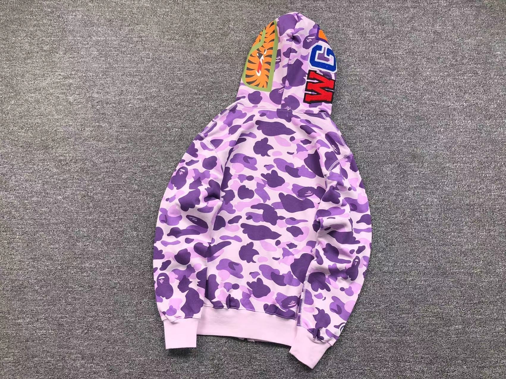 BAPE COLOR CAMO FULL ZIP HOODIE PURPLE - netstar®