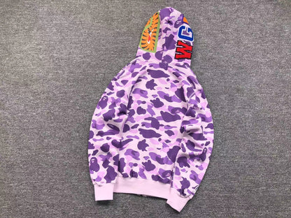 BAPE COLOR CAMO FULL ZIP HOODIE PURPLE - netstar®