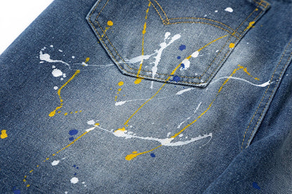 CHROME HEARTS GREEN CROSS PATCH JEANS DENIM - netstar®