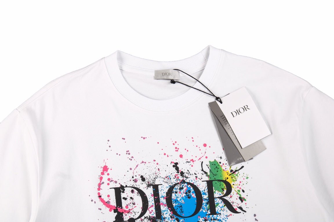 Dior Color Splash Graphic T-Shirt - netstar