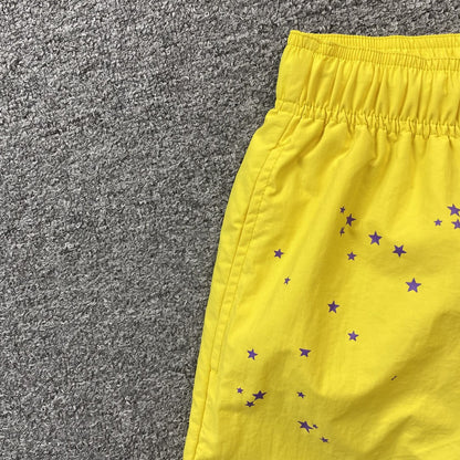 SP5DER DOUBLE LAYER SHORTS YELLOW - netstar®