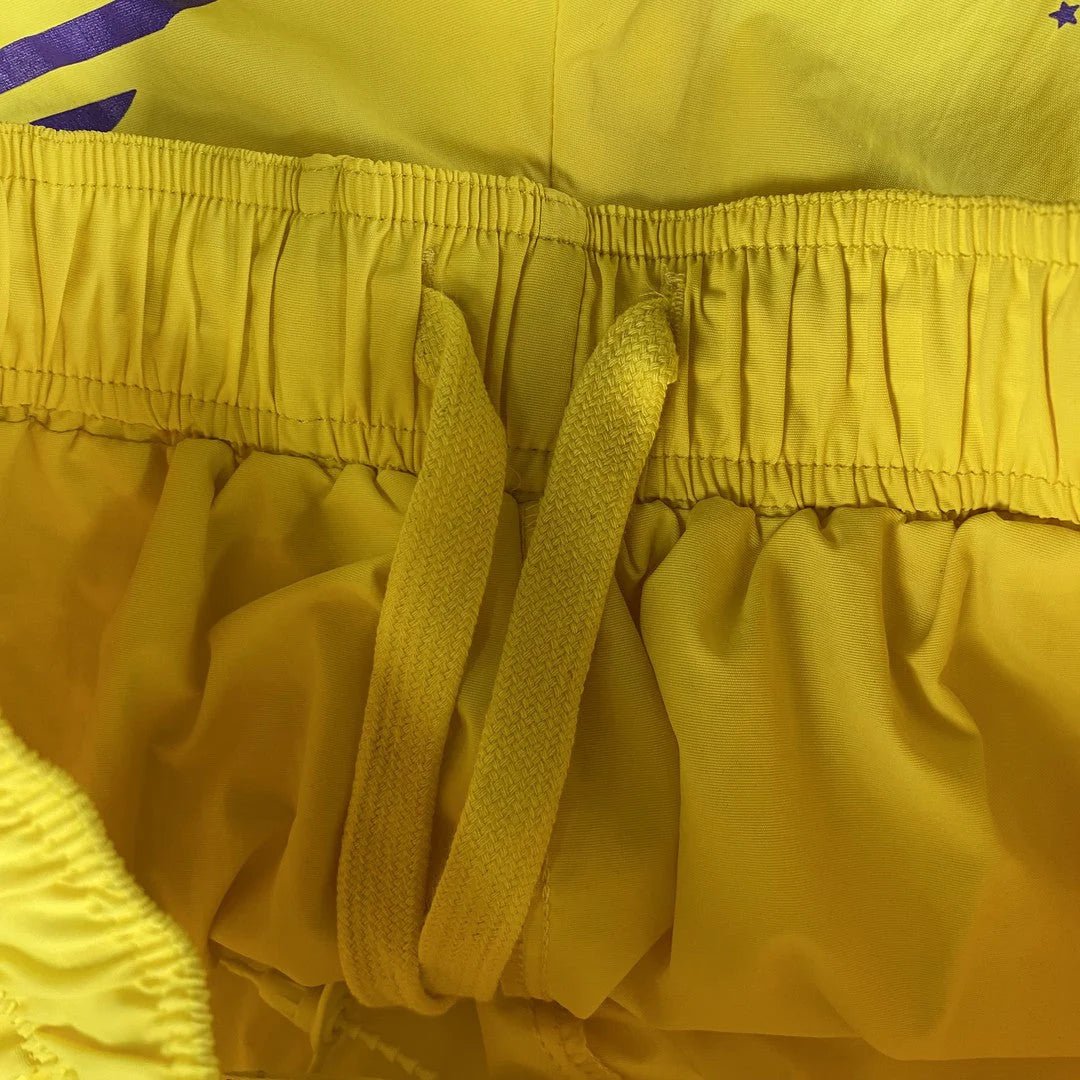 SP5DER DOUBLE LAYER SHORTS YELLOW - netstar®
