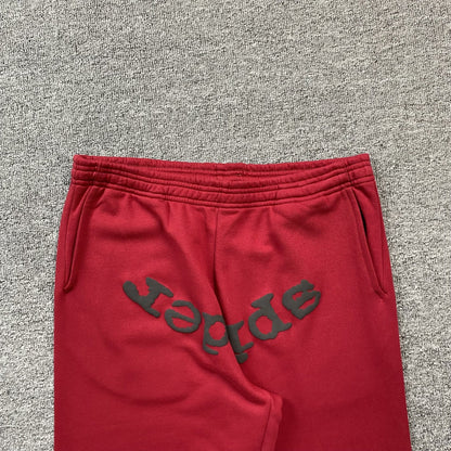 SP5DER VVS SWEATPANTS RED - netstar®