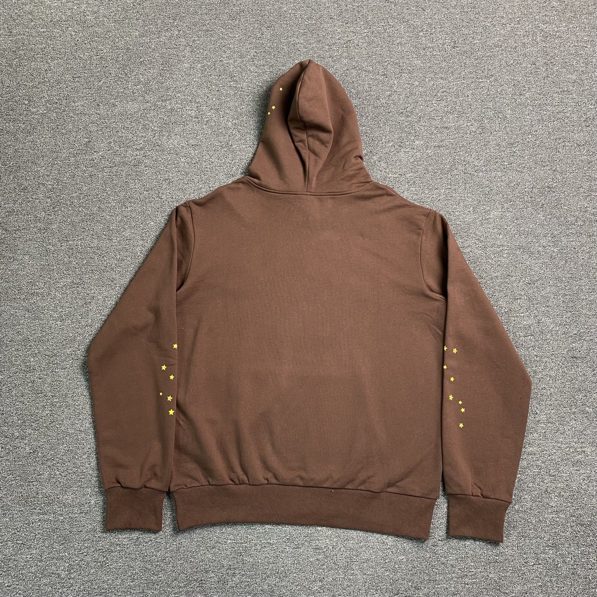 SP5DER WEB HOODIE BROWN - netstar®
